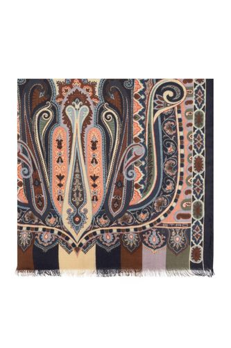 Graphic Printed Frayed-edge Scarf - Etro - Modalova