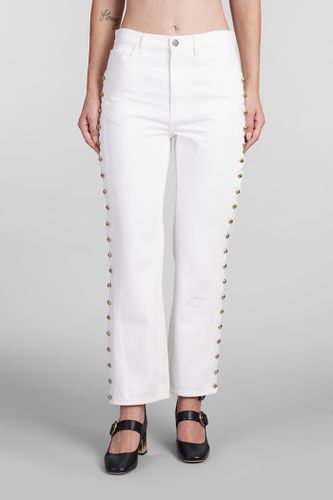 Cropped Jeans With Embellished Profile - Chloé - Modalova