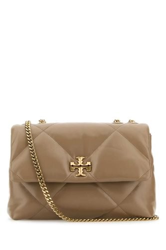 Dove Grey Leather Kira Shoulder Bag - Tory Burch - Modalova