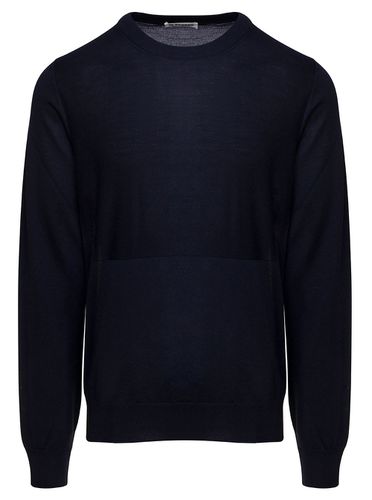 Crewneck Sweater With Long Sleeves In Wool Man - Jil Sander - Modalova