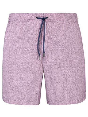 Canali Patterned Pink Swimsuit - Canali - Modalova