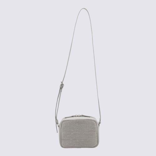 Grey Stone Leather Camera Crossbody Bag - Fabiana Filippi - Modalova