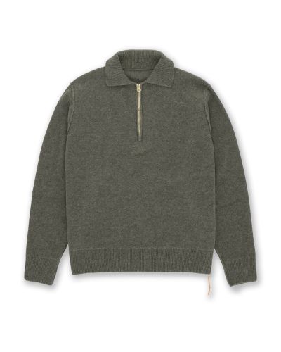 Woven Wool Zippered Sweatshirt - Fortela - Modalova