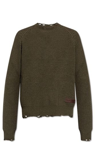Round Neck Sleeved Sweater - Dsquared2 - Modalova