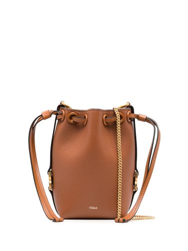 Chloé Tan Micro Marcie Bucket Bag - Chloé - Modalova