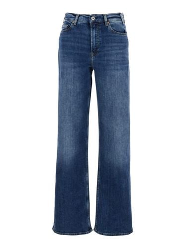 Jeans With Belt Loops And Logo Patch On The Rear In Denim Woman - AG Jeans - Modalova