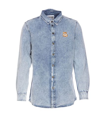 Moschino Teddy Patch Denim Jacket - Moschino - Modalova