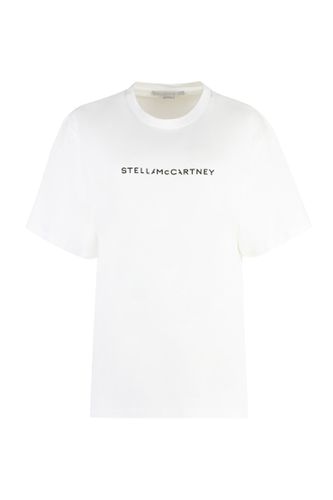 Organic Cotton T-shirt Logo - Stella McCartney - Modalova