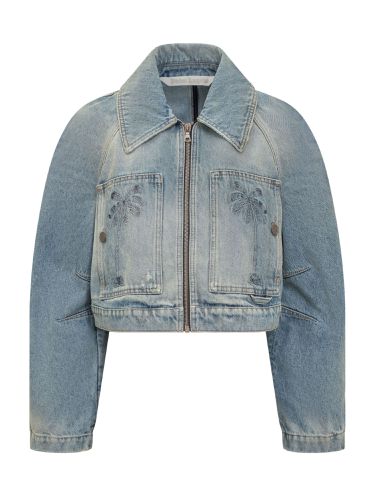 Palm Angels Denim Paris Jacket - Palm Angels - Modalova