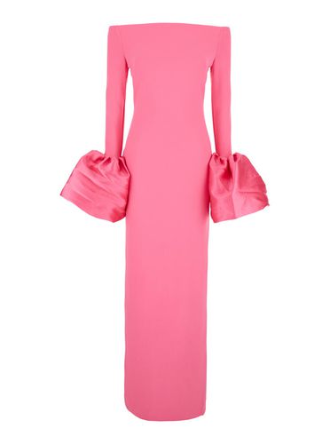 Talia Maxi Dress With Oversized Cuffs In Crepe Woman - Solace London - Modalova