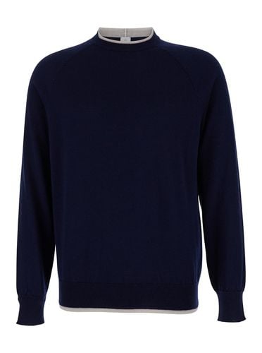 Eleventy Blue Wool Jumper - Eleventy - Modalova