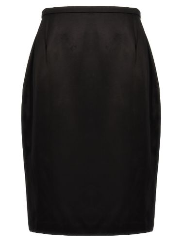 Saint Laurent Satin Pencil Skirt - Saint Laurent - Modalova