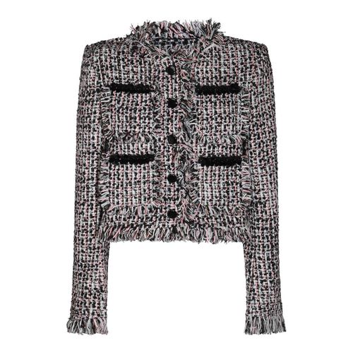 Self-portrait Fringed Boucle Jacket - self-portrait - Modalova