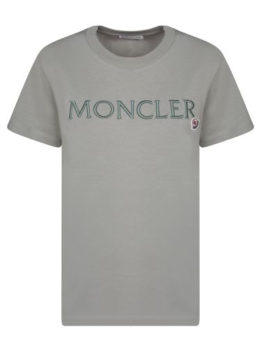 Moncler Logo Military Green T-shirt - Moncler - Modalova