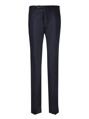 Incotex Slim Fit Wool Blue Trousers - Incotex - Modalova