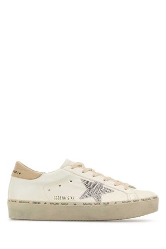 White Leather Hi Star Sneakers - Golden Goose - Modalova