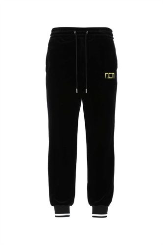 MCM Black Chenille Joggers - MCM - Modalova