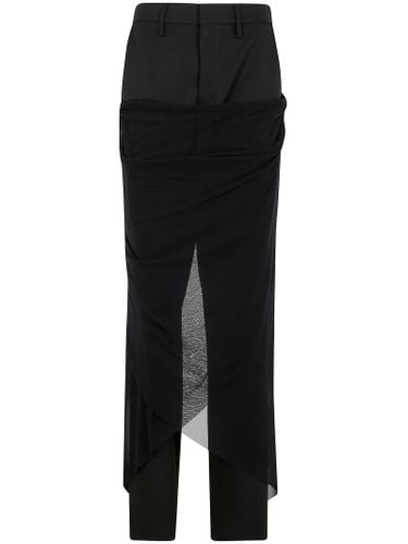 Tailored Pant With Mesh Sarong - Jean Paul Gaultier - Modalova