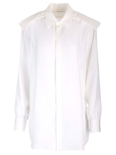 Burberry White Silk Shirt - Burberry - Modalova