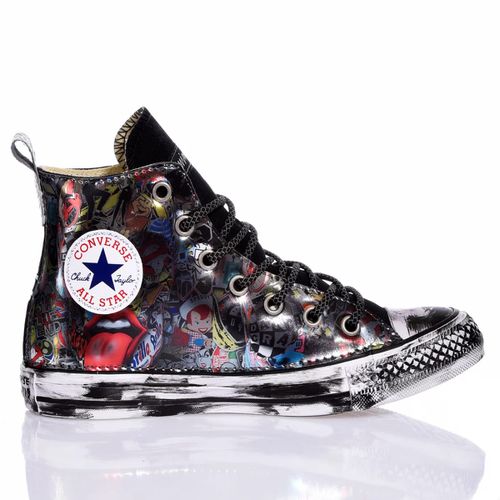 Converse All Star Pop Stickers Customized Sneakers - Mimanera - Modalova