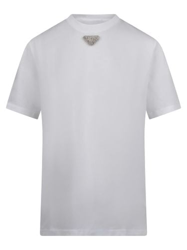 Prada Triangle-embroidered T-shirt - Prada - Modalova