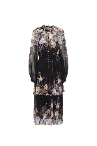 See-through Floral Printed Long Dress - Zimmermann - Modalova