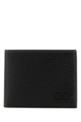 Ferragamo Black Leather Wallet - Ferragamo - Modalova