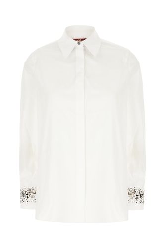 Max Mara Studio White Poplin Shirt - Max Mara Studio - Modalova