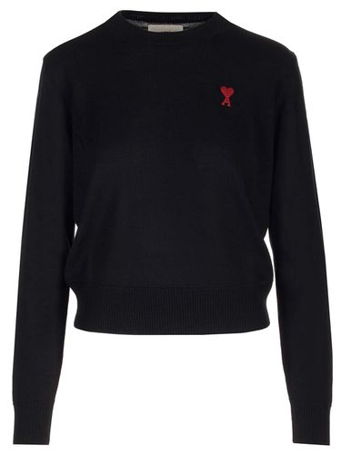 Black ami De Coeur Sweater - Ami Alexandre Mattiussi - Modalova