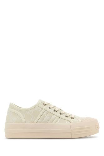 Gucci Ivory Canvas Sneakers - Gucci - Modalova