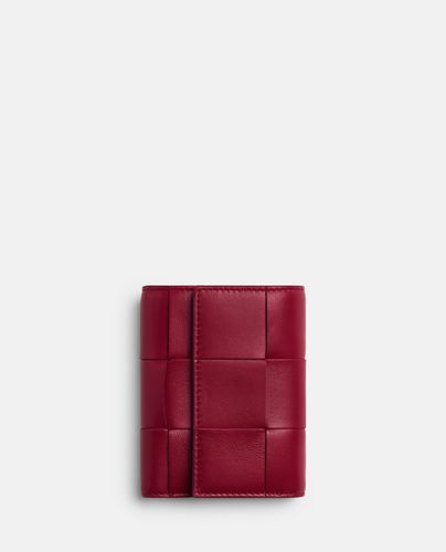 Bicolor Tri-fold Leather Wallet - Bottega Veneta - Modalova