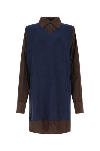 Two-tone Viscose Blend And Cotton Oversize Shirt - Maison Margiela - Modalova