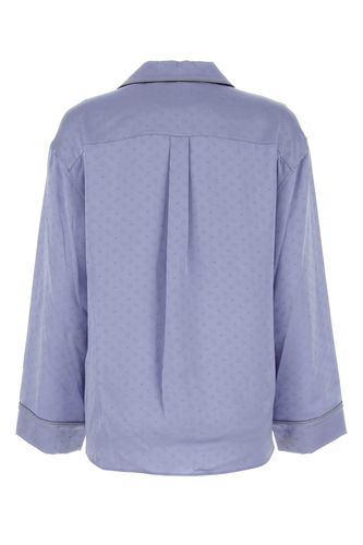 Cerulean Blue Satin Pyjama Shirt - Alexander Wang - Modalova