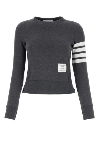 Dark Grey Cotton Sweatshirt - Thom Browne - Modalova