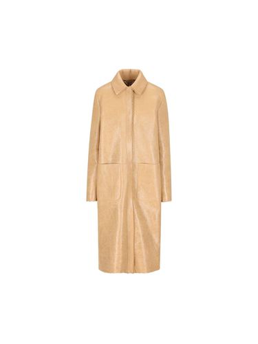 Fendi Collared Long Coat - Fendi - Modalova