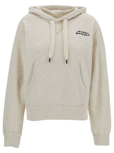 Hoodie With Logo Embroidery In Cotton Blend Woman - Isabel Marant - Modalova