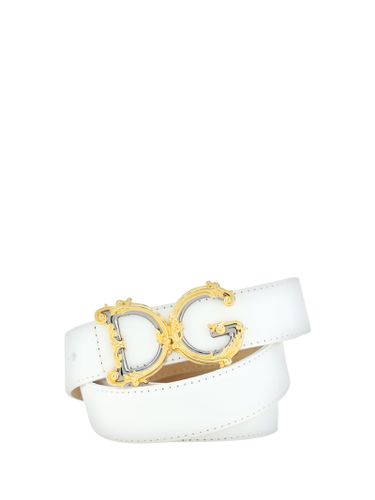 Dolce & Gabbana Leather Logo Belt - Dolce & Gabbana - Modalova