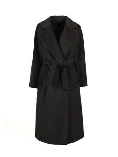 Wool Blend Long Coat With Belt - Weekend Max Mara - Modalova