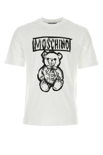 Moschino White Cotton T-shirt - Moschino - Modalova