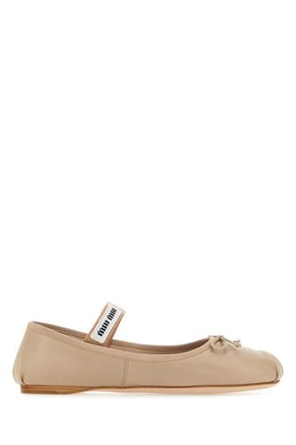 Miu Miu Leather Ballet Flats - Miu Miu - Modalova