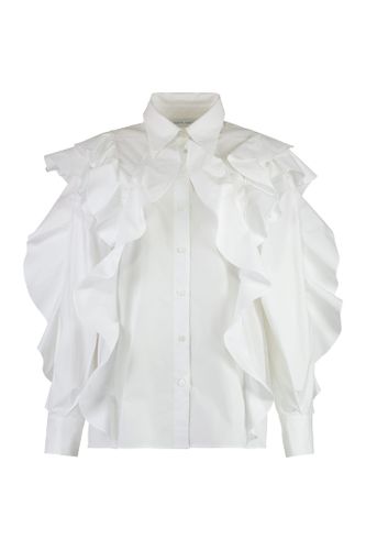 Stretch Poplin Cotton Shirt - Alberta Ferretti - Modalova