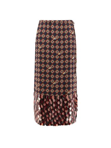 Silk Skirt With Sequins - Dries Van Noten - Modalova
