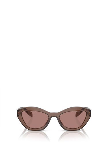 Pr A02s Brown Transparent Sunglasses - Prada Eyewear - Modalova