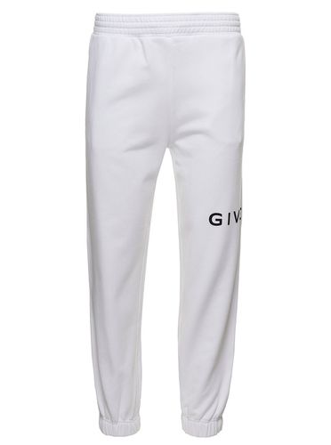 Jogger Pants With Lettering Print In Cotton Man - Givenchy - Modalova