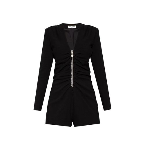 Saint Laurent Long Sleeves Jumpsuit - Saint Laurent - Modalova