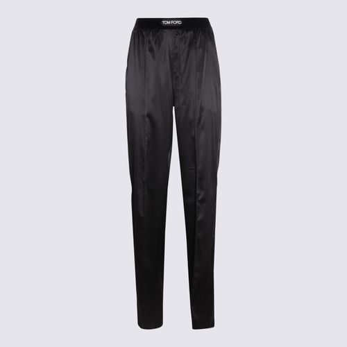 Tom Ford Black Silk Pants - Tom Ford - Modalova