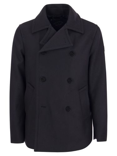 Double-breasted Wool Coat - Paul & Shark - Modalova