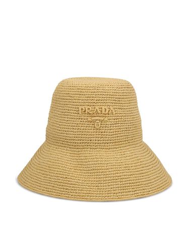Prada Logo Embossed Bucket Hat - Prada - Modalova