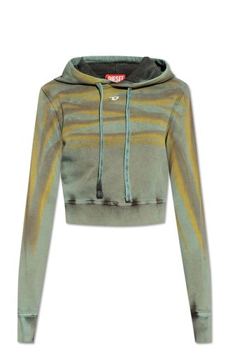 F-slimmy-hood-whisk Cropped Hoodie - Diesel - Modalova