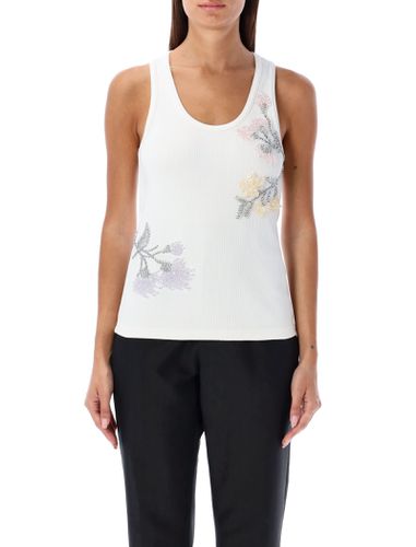 Embroidered Cotton Tank Top - Bottega Veneta - Modalova